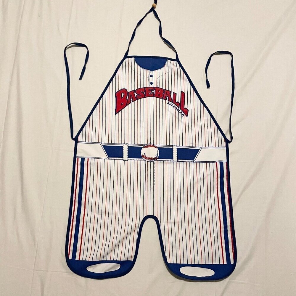 Vintage Baseball Superstar Apron Made in Taiwan